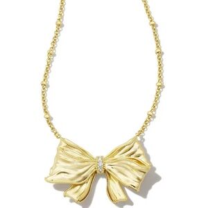 Kendra Scott X Love Shack Fancy Bow Necklace